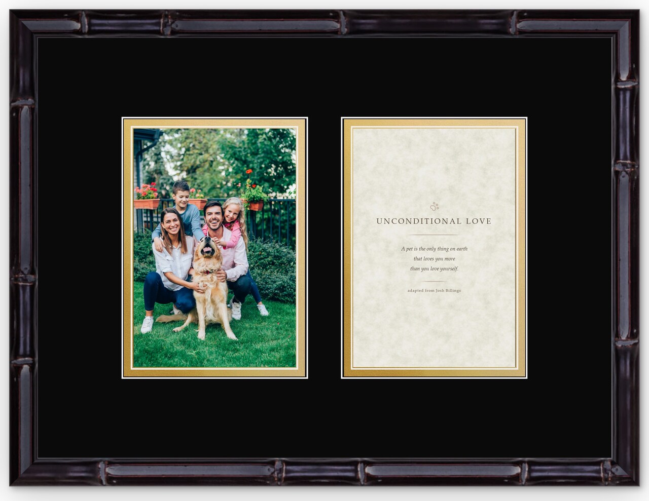 CustomPictureFrames.com Pet Memorial Frame - Multiple Sizes Made in the USA